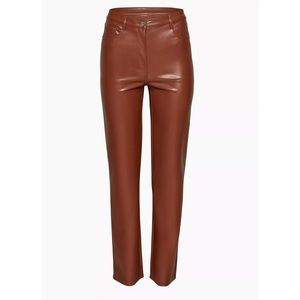 Aritzia Wilfred Melina Pants Cognac
